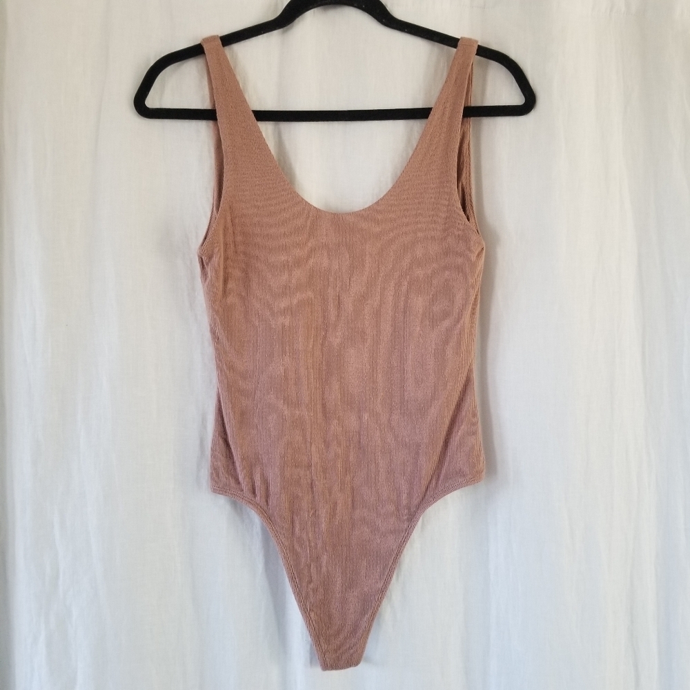 Aritzia Babaton | Ribbed Thong Bodysuit